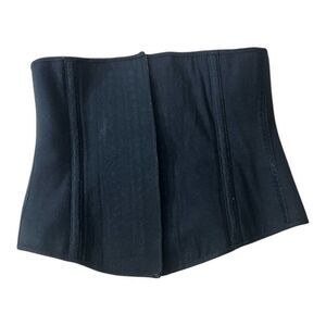 ACHATTI Women Black Rubber Cotton COLOMBIAN GIRDLE WAISTBAND Size 36 Shape Wear